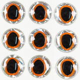 Oval Pupil Eyes – Orange/Black