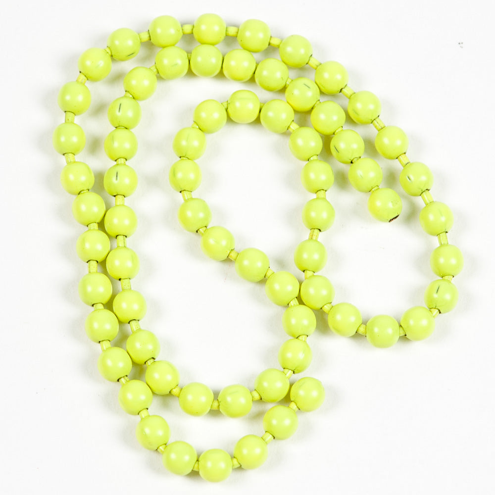 Fluorescent Bead Chain Eyes - Medium, Fl. Chartreuse