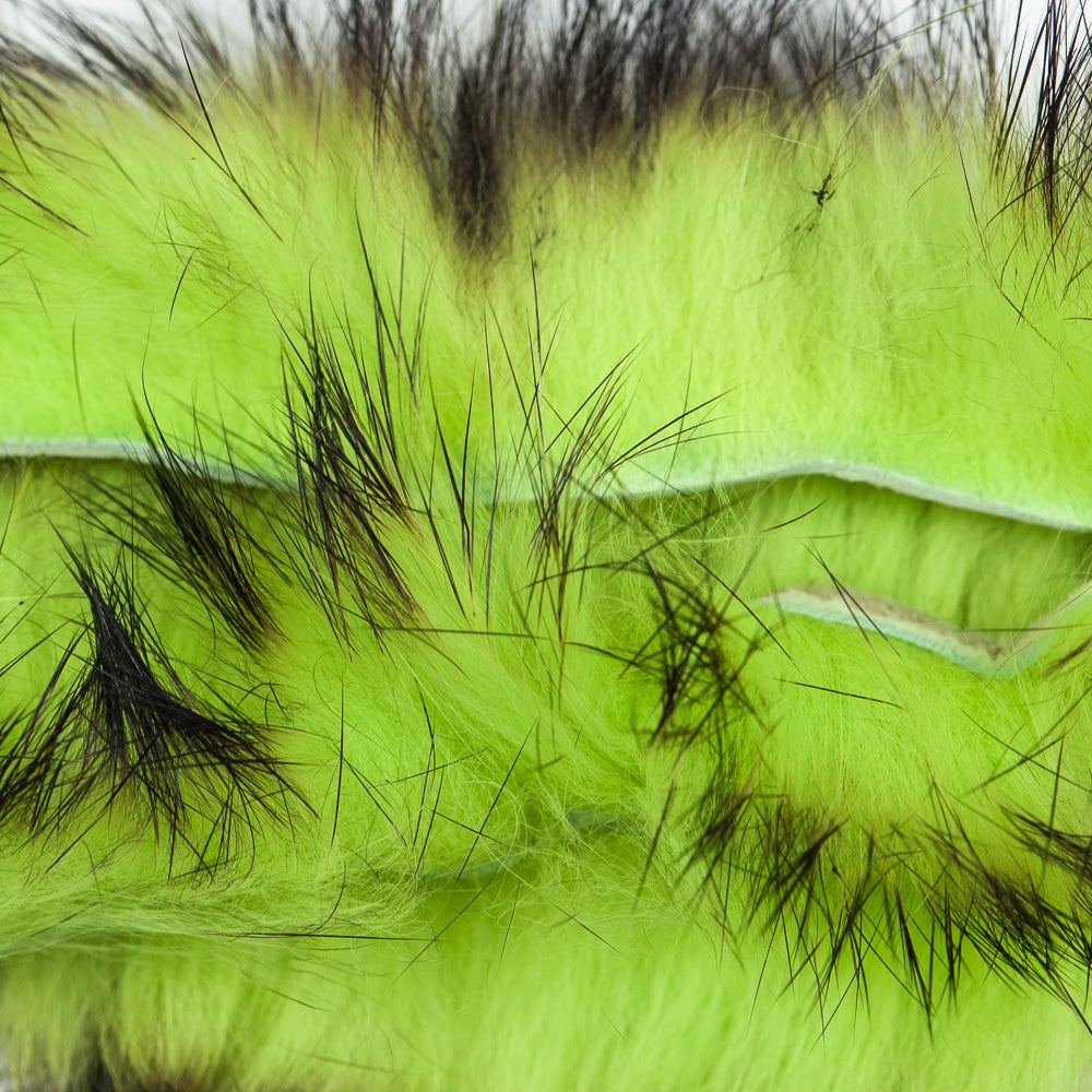 Rabbit Strips Cross-Cut Two-Toned - Black/Chartreuse