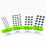 Grip 3D Stick-On Eyes - Chrome Silver