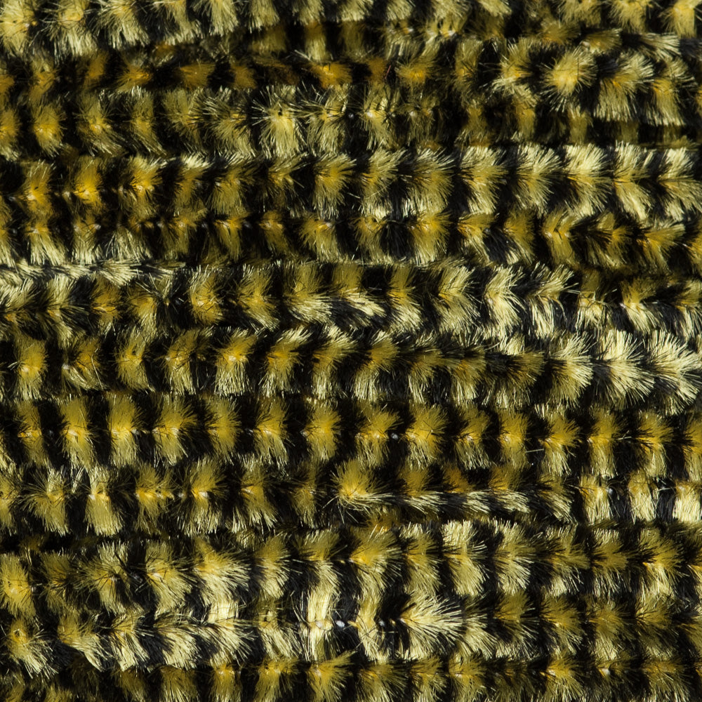 Variegated Chenille - Black/Yellow