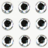 Hologram Dome Eyes - 3D Stick-On - 1/4", Silver (EYH3252)