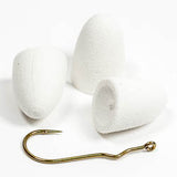 Soft TCS Poppers /w Hooks - White, Size 8 (PPA7001)