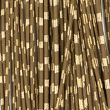 Barred Round Rubber - Medium, Brown/Gold (RRB353)