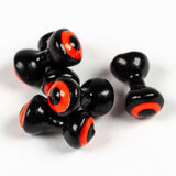 Double Pupil Lead Eyes - Black/Fl Orange/Black