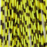 Rainy's Barred Round Rubber Legs - Chartreuse/Black