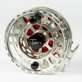 Tibor Signature Fly Reel - Satin Gold/Red, 11/12