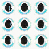Oval Pupil Eyes – Pearl/Black
