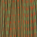 Barred Round Rubber - Medium, Brown/Green/Orange