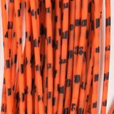 Barred Round Rubber - Medium, Orange/Black