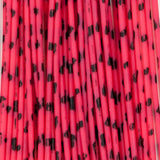 Barred Round Rubber - Medium, Pink/Black