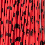 Barred Round Rubber - Medium, Red/Black
