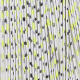 Barred Round Rubber - Medium, White/Chartreuse/Black