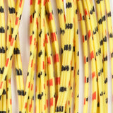 Barred Round Rubber - Medium, Yellow/Red/Black
