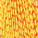 Barred Round Rubber - Medium, Yellow/Red