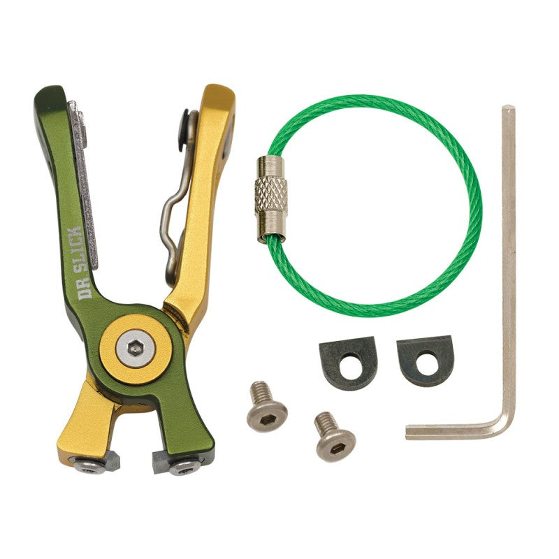 Dr. Slick Cyclone Nippers - Green/Gold, Straight Jaw