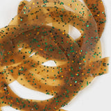 Fly Tails - Pumpkin, Green, Orange, Black Flake