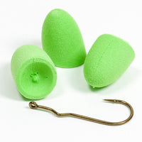 Soft TCS Poppers /w Hooks - Chartreuse