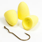 Soft TCS Poppers /w Hooks - Yellow