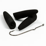 Soft Pencil Poppers /w Hooks - Black