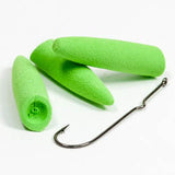 Soft Pencil Poppers /w Hooks - Chartreuse, Size 4 (PPA2173)