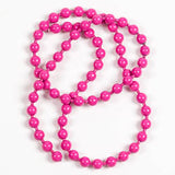 Fluorescent Bead Chain Eyes - Medium, Fl. Pink