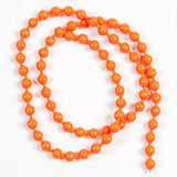 Fluorescent Bead Chain Eyes - Medium, Fl. Orange