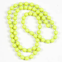 Fluorescent Bead Chain Eyes - Medium, Fl. Chartreuse