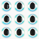 Oval Pupil Eyes - 5/16", Pearl/Black