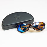 ONO's Breton Sunglasses - Blue/Amber Mirrored Lens