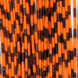 Rainy's Barred Round Rubber Legs - Neon Orange/Black