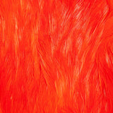 Streamer Rooster Neck - Fl Fire Orange/White