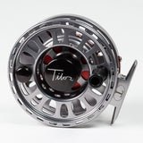 Tibor Signature Fly Reel - Graphite Gray/Red, 7/8
